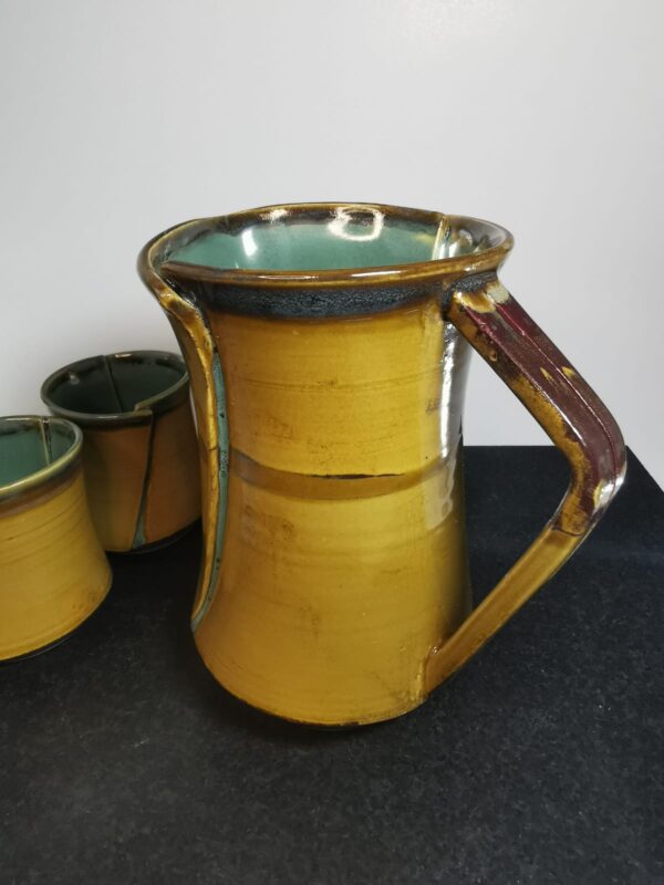 Rustic overlap design - Pitcher / 3 cups