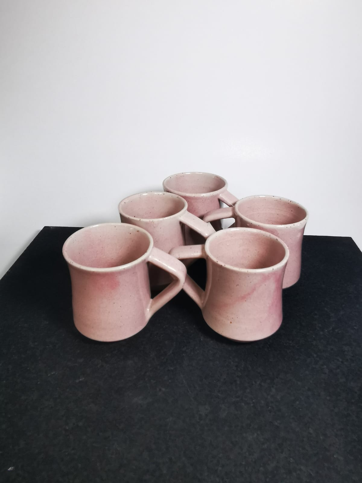 Pink espresso cups